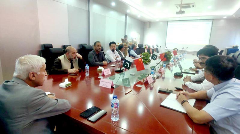 Federal Minister for Maritime Affairs, Qaiser Ahmed Sheikh inaugurates the Henggeng & Agricultural Industrial Unit at North Free Zone.
