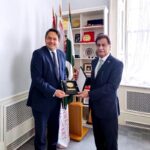 Secretary General of the Commonwealth Parliamentary Association (CPA), Stephen Twigg calls on the Speaker National Assembly of Pakistan, Sardar Ayaz Sadiq