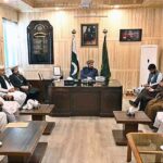 Chief Minister Gilgit-Baltistan Haji Gulbar Khan presiding over the meeting of Religious Scholars during his visit