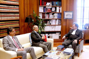 Syed Mansoor Ali Shah, Senior Judge SC of Pakistan meeting with Chief Justice of Canada Honorable Richard Wagner