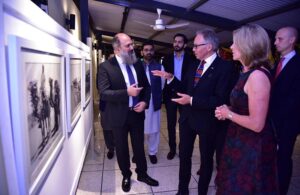 Federal Minister for Commerce Jam Kamal Khan addressing the gathering at the occasion of Australia Day in Spring 2024.