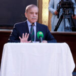 Prime Minister Muhammad Shehbaz Sharif addressing an Awards Ceremony that the Prime Minister hosted to honor the high performing officers of the Federal Board of Revenue