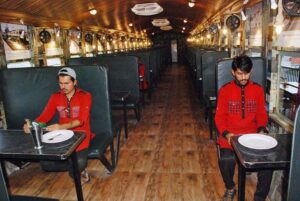 An attractive food and entertainment project with title “Bahawalpur Junction” has been installed at Fareed Gate, a commercial hub of the city. The project is designed by the Punjab government as part of beautification of the city to attract more tourists to the region. A bogie of Pakistan Railways is brought at the project site and converted into a standard restaurant where waiters dressed in uniform of railway Qulies serve foods to the visitors.