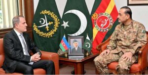 The Foreign Minister of Azerbaijan, Jeyhun Bayramov, called on General Syed Asim Munir, NI (M), Chief of Army Staff (COAS), at the General Headquarters (GHQ).