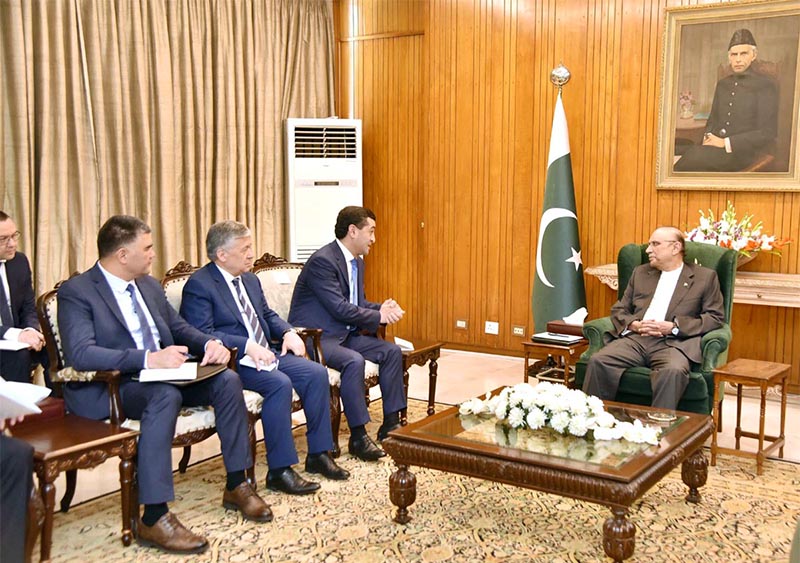 Foreign Minister of Uzbekistan Bakhtiyor Saidov called on President Asif Ali Zardari at Aiwan-e-Sadr.