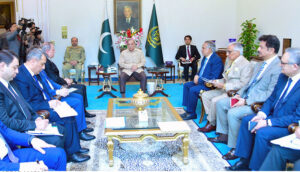 Minister of Foreign Affairs of Azerbaijan Jeyhun Bayramov calls on Prime Minister Muhammad Shehbaz Sharif.