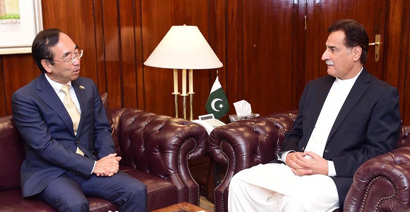 Ambassador of Japan Mr. Mitsuhiro WADA called on Speaker National Assembly Sardar Ayaz Sadiq at Parliament House.