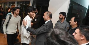 Federal Minister & Senator Dr Musadik Malik received Pakistani students upon their return from Kyrgyzstan