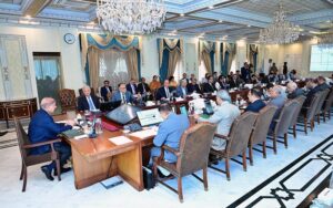 Prime Minister Muhammad Shehbaz Sharif chairs a meeting of the Federal Cabinet.