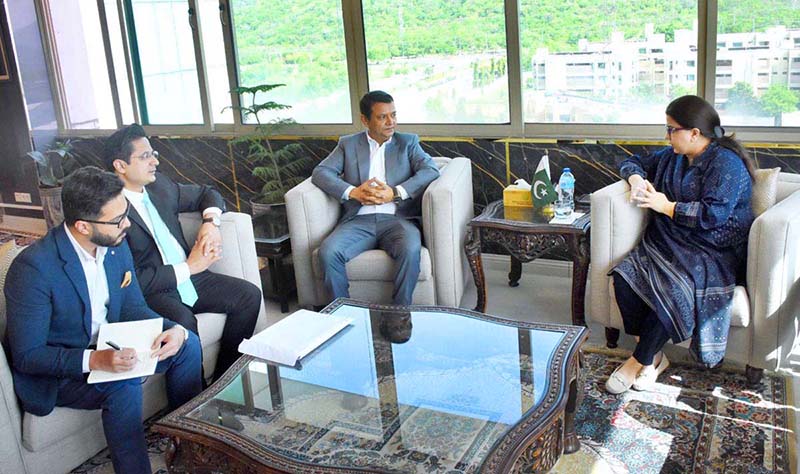 Google team calls on Minister of State for IT and Telecommunication, Shaza Fatima Khawaja