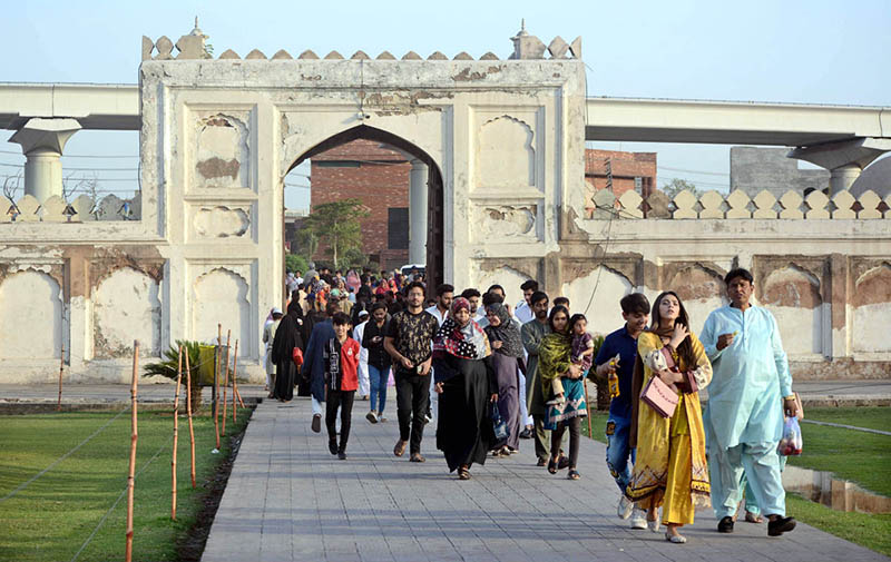 Visitors explore the majestic beauty of the iconic Shalimar Garden in the Provincial Capital
