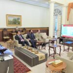 Prime Minister Muhammad Shehbaz Sharif observes the historic launch of Pakistan's first satellite mission to the moon, titled "iCube Qamar