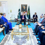 Ambassador of the Republic of Azerbaijan, Khazar Farhadov calls on Prime Minister Muhammad Shehbaz Sharif.