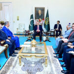 Ambassador of the Republic of Azerbaijan, Khazar Farhadov calls on Prime Minister Muhammad Shehbaz Sharif.