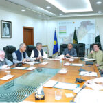 Federal Minister for Communications, Abdul Aleem Khan is being briefed on the matters pertaining to Pakistan Post.