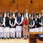 A group photograph of officers/faculty members of Balochistan Civil Services Academy (BCSA), Quetta in the Senate Hall at Parliament House