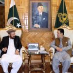 Chief Minister Gilgit-Baltistan Haji Gulbar Khan called on Governor Gilgit-Baltistan Syed Mehdi Shah at Governor House