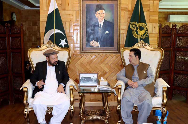 Chief Minister Gilgit-Baltistan Haji Gulbar Khan called on Governor Gilgit-Baltistan Syed Mehdi Shah at Governor House