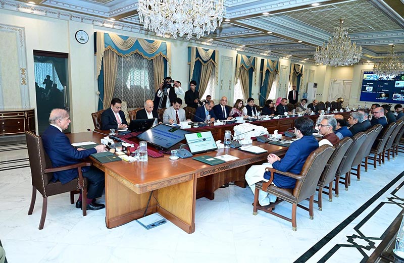 Prime Minister Muhammad Shehbaz Sharif chairs a meeting to discuss the issue of child stunting.