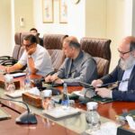 Federal Minister for Commerce, Jam Kamal Khan and Federal Minister for Communication, Abdul Aleem Khan, jointly chairing a cabinet committee dedicated to promoting Pakistani enterprises in global markets.