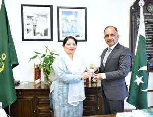 PM's Coordinator on Climate Change & Environmental Coordination Romina Khurshid Alam chairing first Advisory Committee meeting on Climate Change.