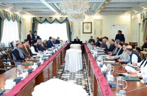 Prime Minister Muhammad Shehbaz Sharif chairs a meeting to discuss the issue of child stunting.