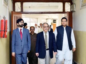 Mr. Ahmar Ellahi, Accountant General of Pakistan Revenues along with senior officers visiting all sections of the AGPR.