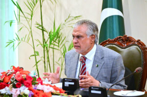 Deputy Prime Minister Senator Mohammad Ishaq Dar chairs the first meeting of the Committee on Medical Education at Ministry of Foreign Affairs.