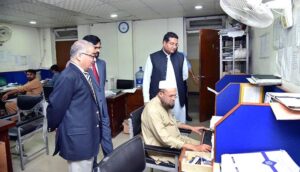 Mr. Ahmar Ellahi, Accountant General of Pakistan Revenues along with senior officers visiting all sections of the AGPR.