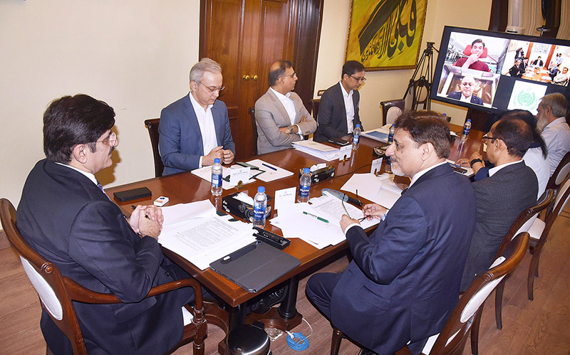 Sindh Chief Minister, Syed Murad Ali Shah presides over 5th Governing Body meeting of Sindh Digital Technology Board at CM House.