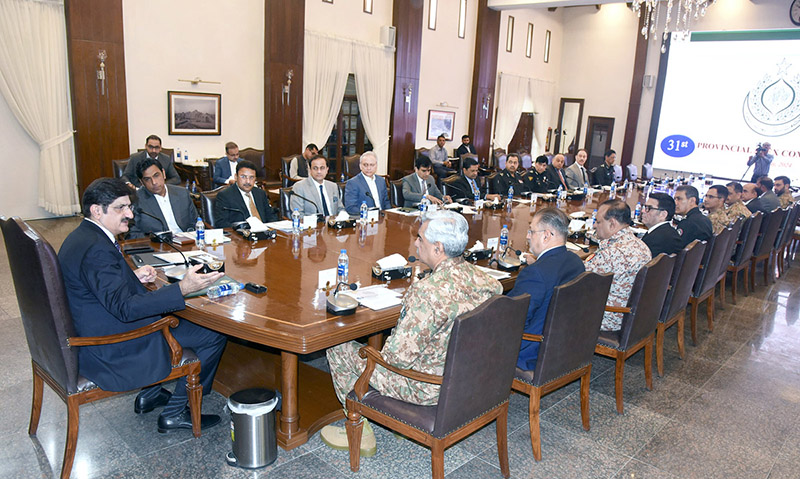 Sindh Chief Minister, Syed Murad Ali Shah presides over 31st Apex Committee Meeting at CM House