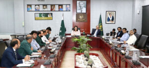 Chairperson Benazir Income Support Program (BISP), Ms. Rubina Khalid, during virtual meetings with all Zonal Directors-General (DGs) of Benazir Income Support Programme to review the pre-Kafaalat tranche arrangements across the country at BISP HQs.