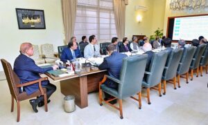 Prime Minister Muhammad Shehbaz Sharif chairs a meeting regarding FBR's Track and Trace System.