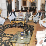 Chairman Senate Syed Yusuf Raza Gilani honored Governor Khyber Pakhtunkhwa Faisal Karim Kundi with a high tea at Gilani House.
