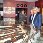 Interior Minister Mohsin Naqvi during his visit to Frontier Corps Balochistan (North) Headquarters.