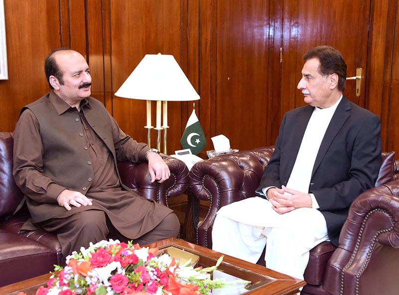 Chairman Prime Minister's Youth Programme Rana Mashhood Ahmed Khan called on Speaker National Assembly Sardar Ayaz Sadiq.