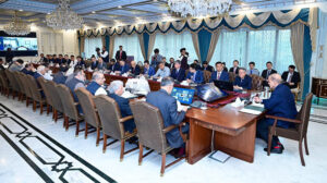 Prime Minister Muhammad Shehbaz Sharif in a meeting with representatives of Chinese companies working in Pakistan.