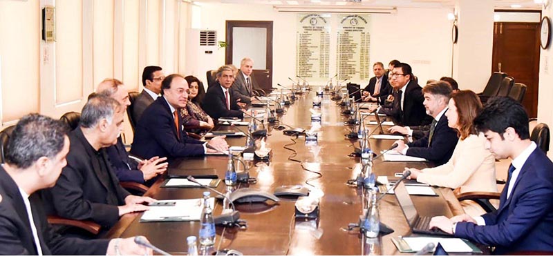 Federal Minister for Finance & Revenue, Muhammad Aurangzeb in a Meeting with IMF Delegation led by IMF Mission Chief Mr. Nathan Porter.