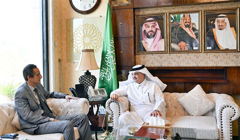 Federal Secretary for Religious Affairs and Interfaith Harmony, Zulfiquar Haider paying a courtesy call on the Ambassador of Kingdom of Saudi Arabia to Pakistan, H.E. Nawaf bin Saeed Ahmad Al-Malkiy.