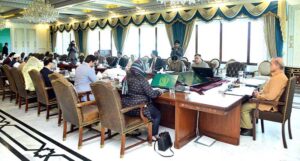 Prime Minister Muhammad Shehbaz Sharif chairs a meeting regarding reforms and implementation of E-Office in Federal Government departments