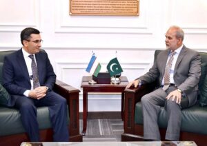 r. Mansurjon Ibodullaev, Director General of Defence Industry Agency of Uzbekistan called on Secretary Ministry of Defence Production, Lt. Gen. (Retd) Muhammad Chiragh Haider