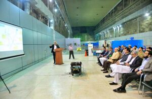 Prime Minister Muhammad Shehbaz Sharif receives a briefing on Neelum-Jhelum Hydro Power Project.