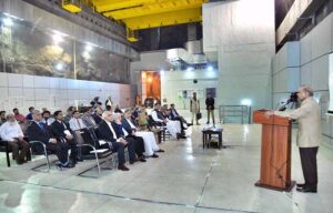 Prime Minister Muhammad Shehbaz Sharif addresses at Neelum-Jhelum Hydro Power Project.