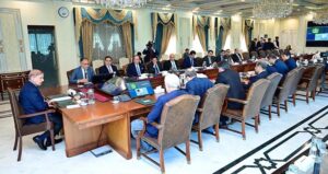 Prime Minister Muhammad Shehbaz Sharif chairs the first meeting of the Economic Advisory Council.