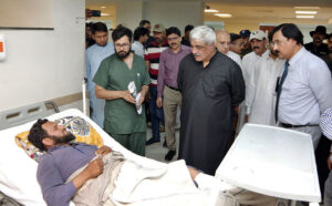 Provincial Health Minister Khawaja Salman Rafique visits Allied Hospital Faisalabad.