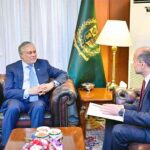 Ambassador of Switzerland, Georg Steiner called on the Deputy Prime Minister and Foreign Minister Senator Mohammad Ishaq Dar at Ministry of Foreign Affairs
