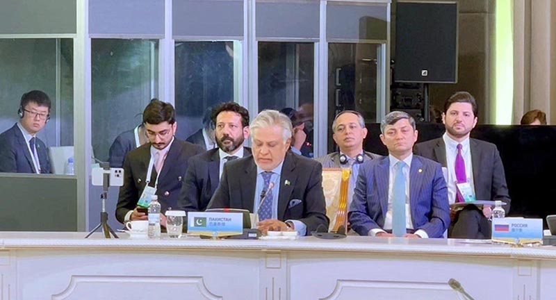 Deputy Prime Minister and Foreign Minister Senator Mohammad Ishaq Dar addressed the SCO Council of Foreign Ministers (CFM) meeting.