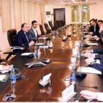 A delegation of representatives from Aerated Beverage Industry led by President of Lotte Akhtar Beverages, Ghazi Akhtar, calls on Federal Minister for Finance and Revenue, Senator Muhammad Aurangzeb at Finance Division. Turkish Ambassador to Pakistan, Dr. Mehmet Pacaci also joined the meeting.