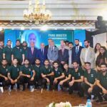 Prime Minister Muhammad Shehbaz Sharif in a group photo with Pakistan Hockey Team.