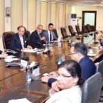 Federal Minister for Finance and Revenue Muhammad Aurangzeb in a meeting with the delegation of Pakistan Dairy Association (PDA)